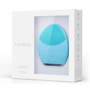 FOREO LUNA 2 Personalized Facial Cleansing Brush and Anti-Aging Facial Massager for Oily Skin